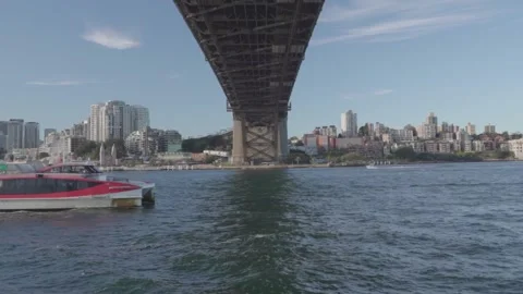 Ferry passing Stock Footage 153098213