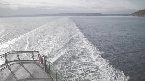 Ferry Passing Waves Vídeos de archivo 83796379