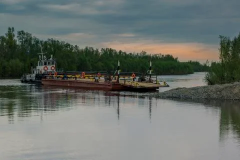 On the ferry Fotos Stock