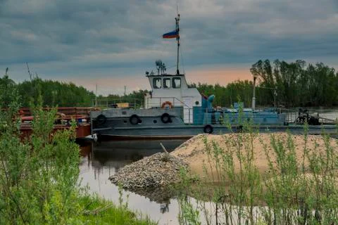 On the ferry Fotos Stock
