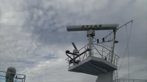 Ferry Radar Stock Footage 129880191