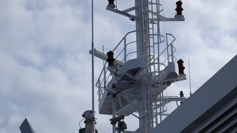 Ferry radar spinning Stock Footage 106185641