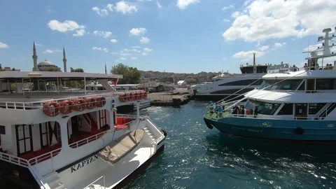 Ferry ride and Bosphorus view Stock Footage 171509053