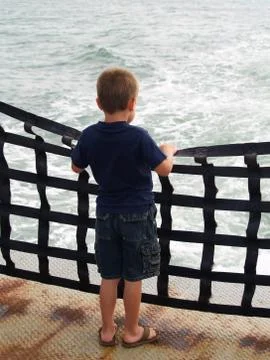 Ferry rider Foto stock