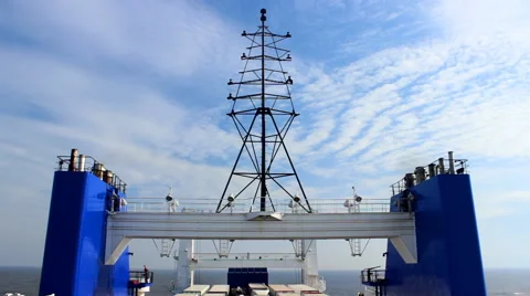 Ferry sails on the sea Stock Footage 43167420