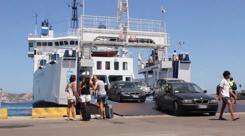 Ferry in Sardinia Vídeo Stock 36268205
