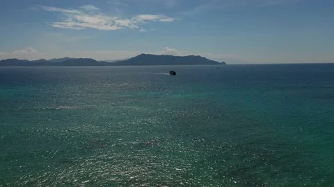 Ferry On The Sea (1) Stock Footage 170866185