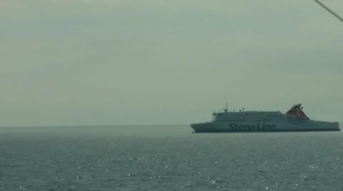 Ferry at sea Stock Footage 36837016