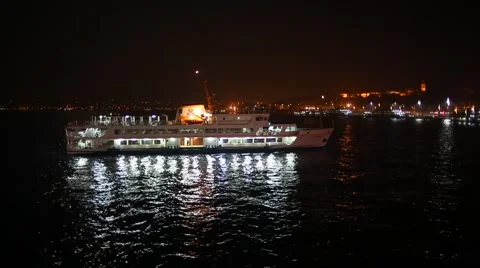 Ferry at sea Stock Footage 42573059