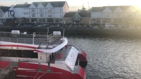 FERRY AT SEA Stock Footage 135543448