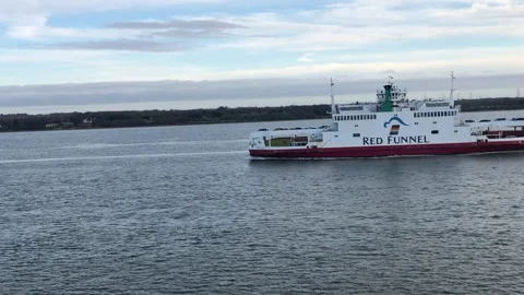 FERRY AT SEA Stock Footage 135543473