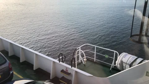 FERRY AT SEA Stock Footage 135543479