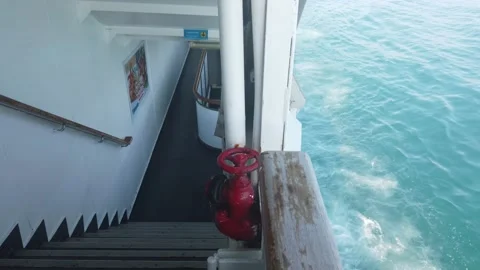 Ferry on the sea Stock Footage 195155236