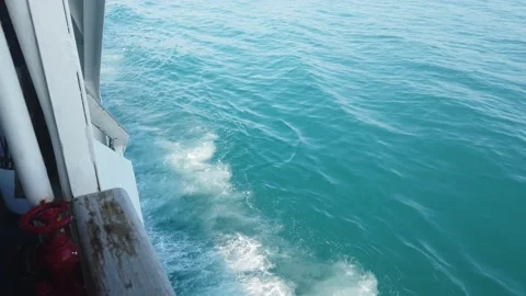 Ferry on the sea Stock Footage 195155309