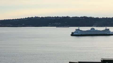 Ferry Seattle Stockbeeldmateriaal 10900124