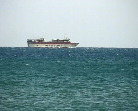 Ferry ship at the horizont02 스톡 동영상 110987