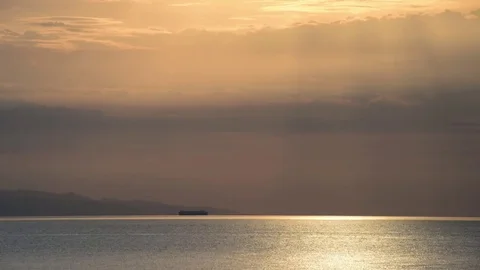 Ferry ship passes Video stock 83217995