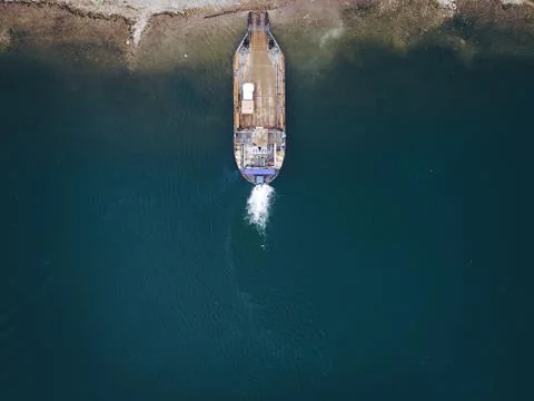 Ferry ship transport Foto stock