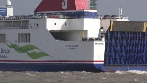 Ferry Stern Stock Footage 79742868