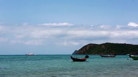 Ferry Tailand bay 動画素材 49267441