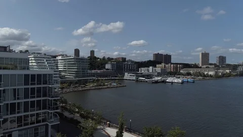 Ferry Terminal From the Air 库存影片 101667395