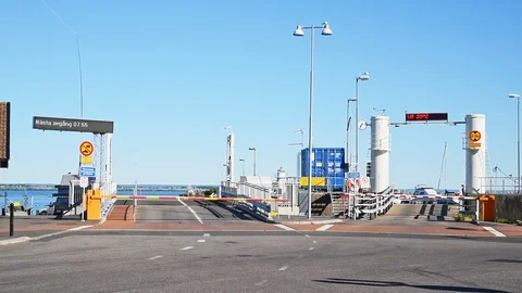 Ferry terminal Stock Footage 95525123