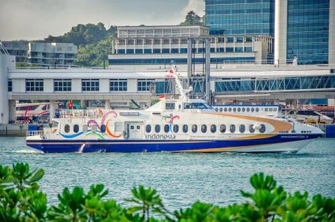 Ferry terminal at HarbourFront Centre Stockfoto's