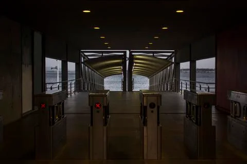 Ferry terminal Stock Photos