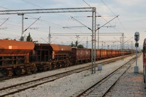 Ferry train Podgorica Stock Photos