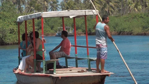 Ferry transporting people 2 Video stock 128094183