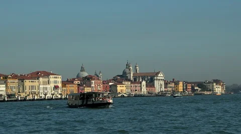 Ferry Venice view Stock Footage 104780206