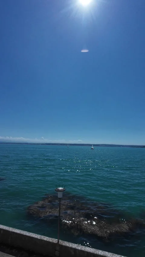 Ferry View between Konstanz and Meersburg on Lake Constance Stock Footage 341894298