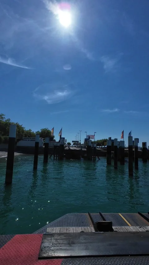 Ferry View between Konstanz and Meersburg on Lake Constance Stock Footage 342126321