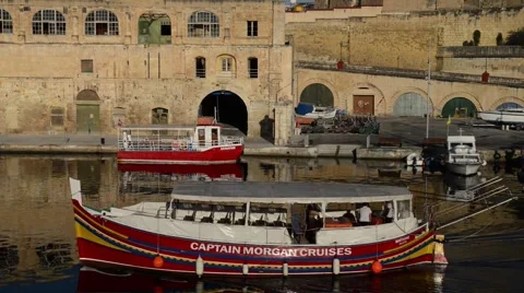 Ferry Vittoriosa Stockbeeldmateriaal 55663506