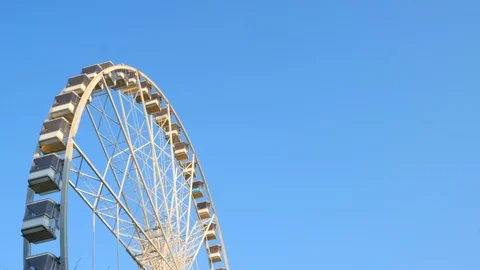 Ferry Wheel on the blue background. Stock Footage 103166086