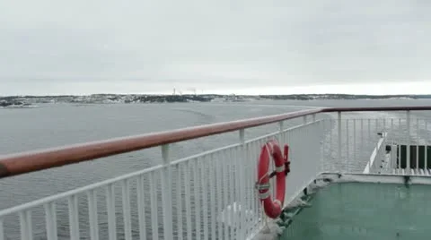 On a ferryboat Stock Footage 20435005