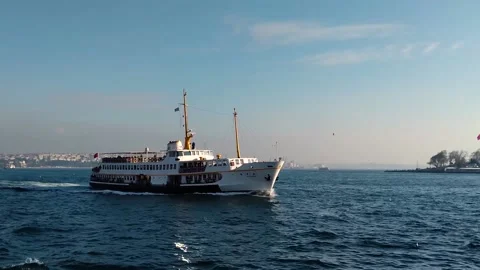 Ferryboat from Istanbul 스톡 동영상 167219170