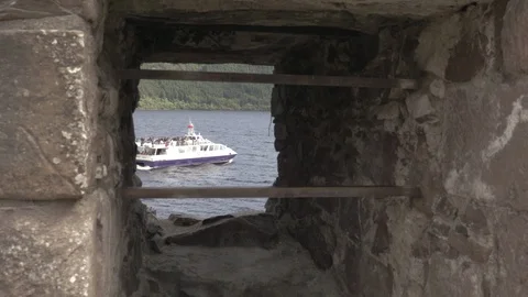 Ferryboat on Loch Ness Video stock 93034255