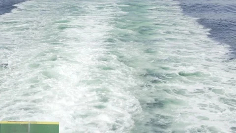 Ferryboat ocean trail Stock Footage 248351741