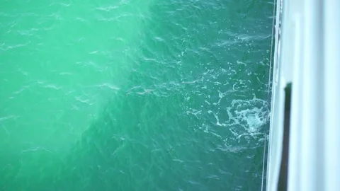 Ferryboat pumping water Stock Footage 84014024