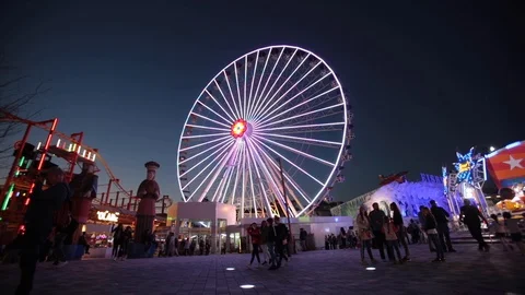 Ferry's wheel spinning Stock Footage 106711025