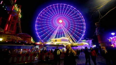Ferry's wheel spinning Stock Footage 144821577