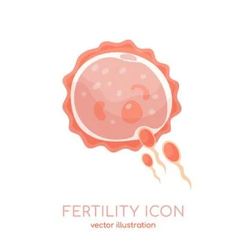 Fertility icon. Editable vector illustration in a cartoon style. Stock Illustration