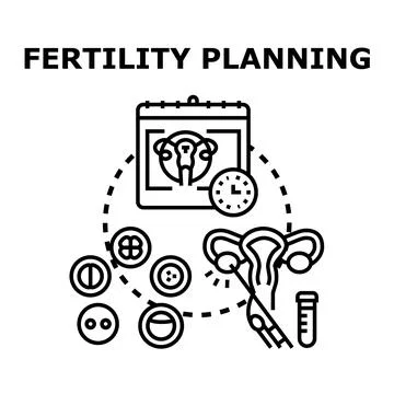 Fertility planning concept exploring reproductive medicine Illustrazione stock