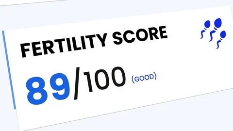 Fertility Score Rising Counter Animation Good Result Indicator 4K Video Stock Footage 337238414