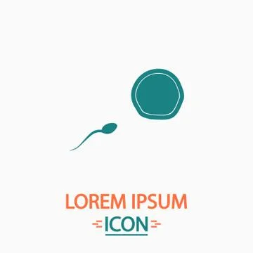 Fertilization computer symbol Stock Illustration