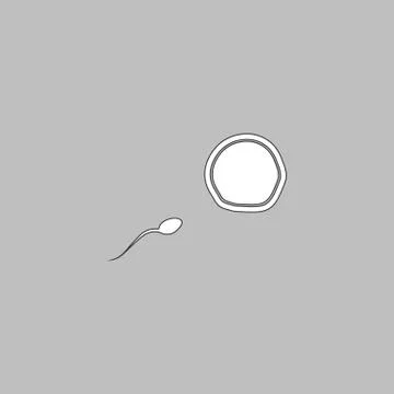 Fertilization computer symbol 库存插图