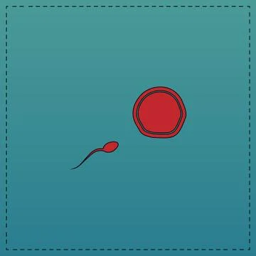 Fertilization computer symbol Stock Illustration