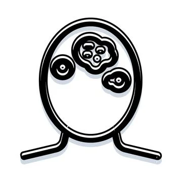 Fertilization process creating new life in ovum Illustrazione stock