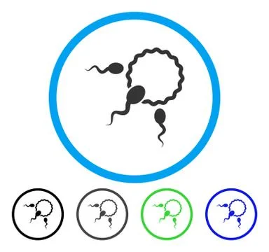 Fertilization Rounded Vector Icon イラスト素材